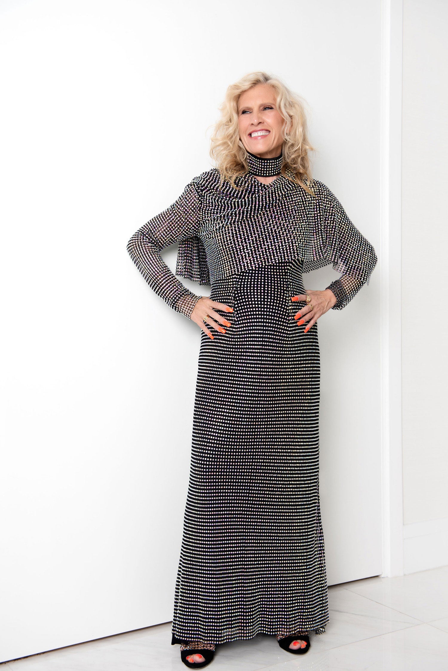 Midnight Express (2 Piece Set) Beaded Crystal Black Gown With Matching Shawl Long Sleeve 2 Midnight Express (2 Piece Set) Beaded Crystal Black Gown With Matching Shawl Long Sleeve 2